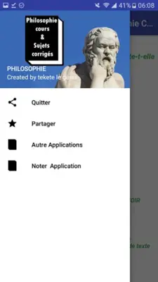 Philo cours et sujets corrigés android App screenshot 0