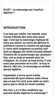 Philo cours et sujets corrigés android App screenshot 2