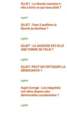 Philo cours et sujets corrigés android App screenshot 3